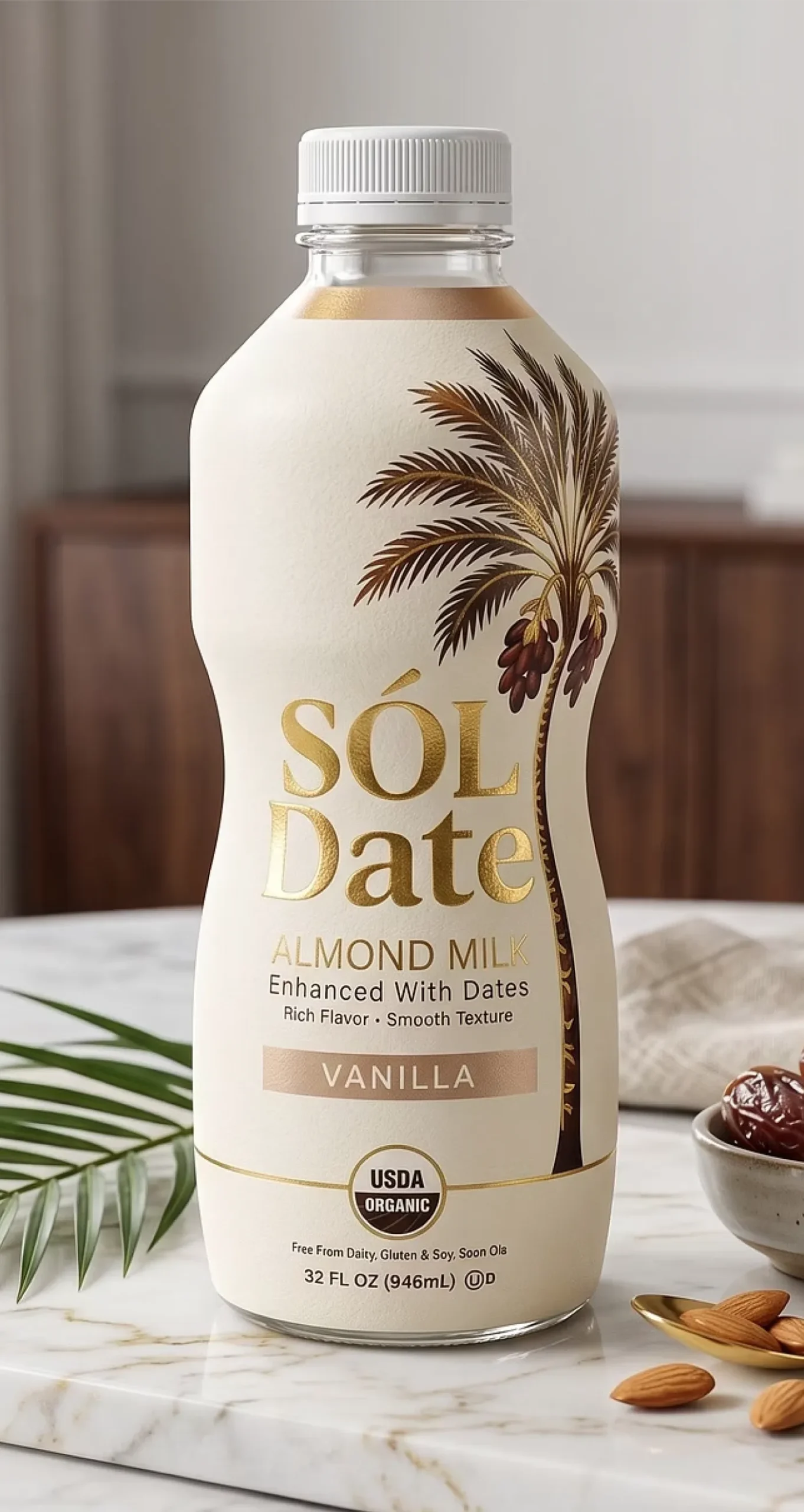 Sól Date vanilla almond milk